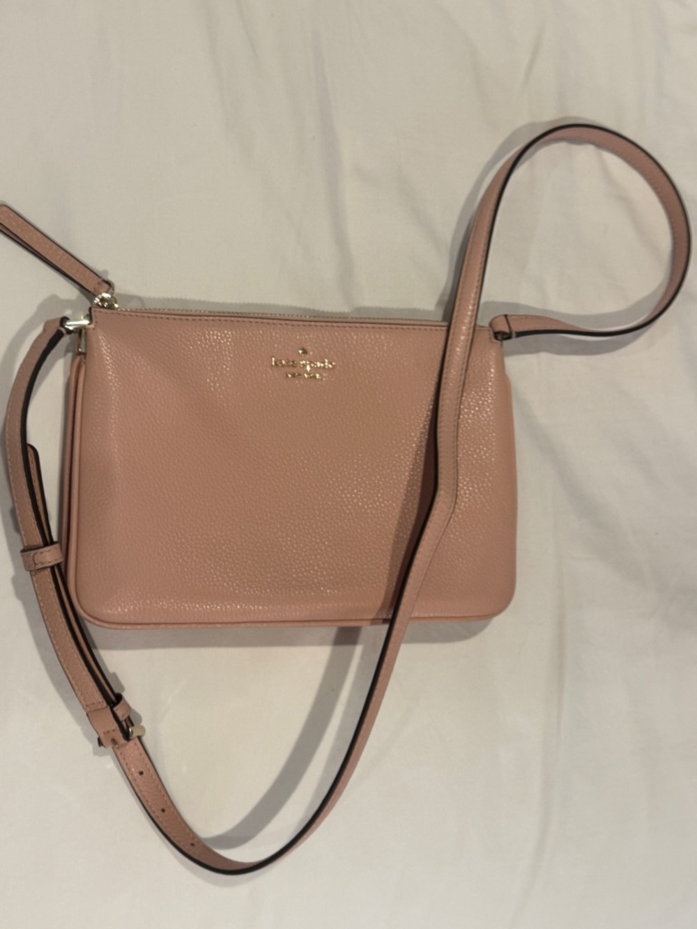 kate spade Blush Pink Pebbled Leather Crossbody